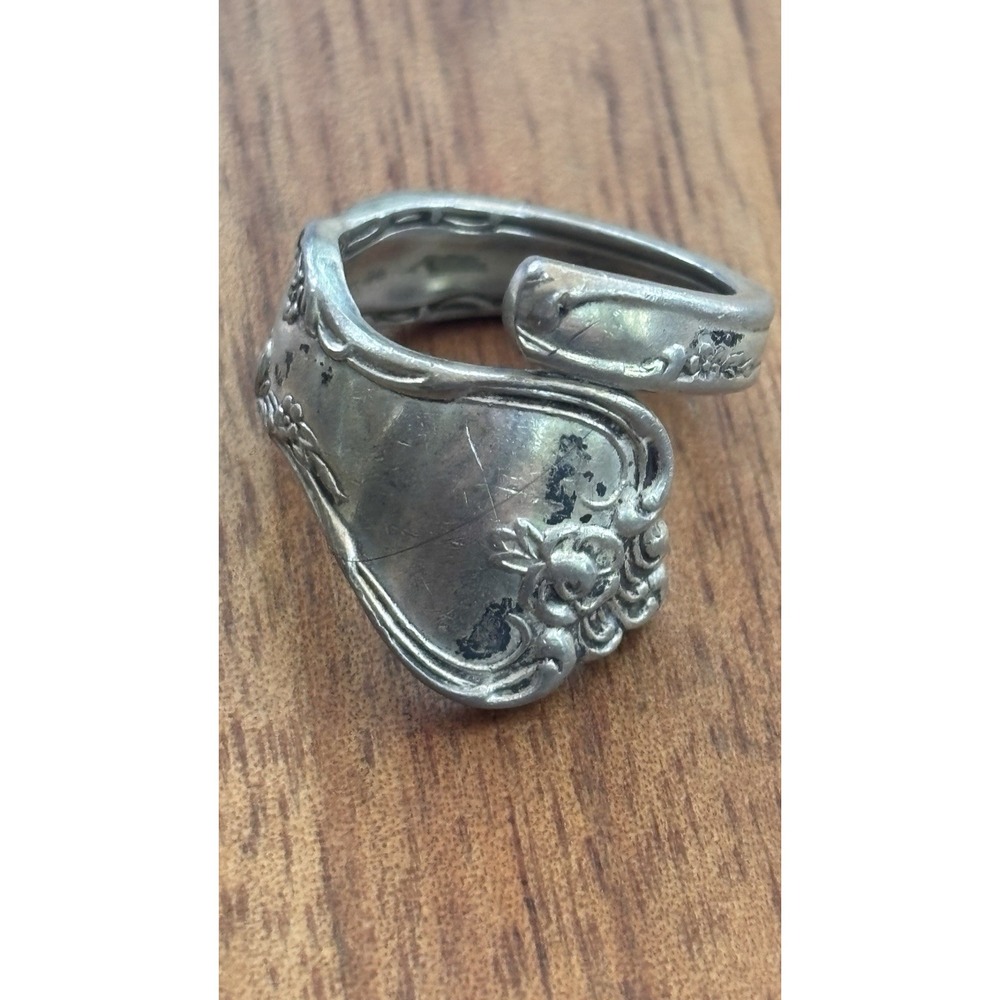 Sterling Silver Reed and Barton Spoon Ring Bypass Ring 7.5 Grams Size 6.5